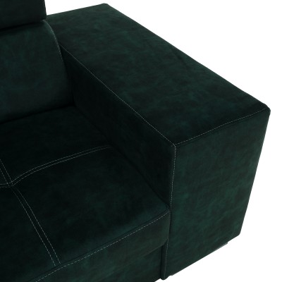 Canapea, smarald, pe stânga, MALAGA BIG