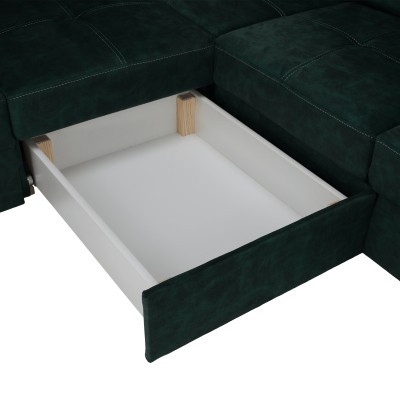 Canapea, smarald, pe stânga, MALAGA BIG