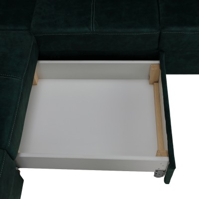 Canapea, smarald, pe stânga, MALAGA BIG