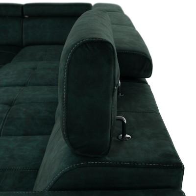 Canapea, smarald, pe stânga, MALAGA BIG