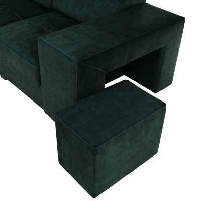 Canapea, smarald, pe stânga, MALAGA BIG