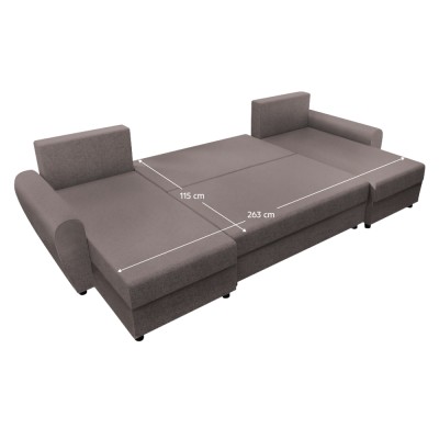 Canapea universală, gri-bej Taupe, DAKAR NEW U