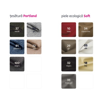 Colţar, alb/ gri, model dreapta, AMARETO NEW