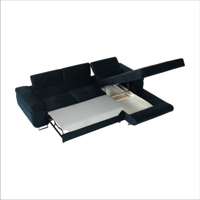 Colţar, albastru, model dreapta, AMARETA