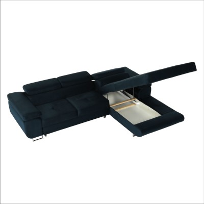 Colţar, albastru, model dreapta, AMARETA