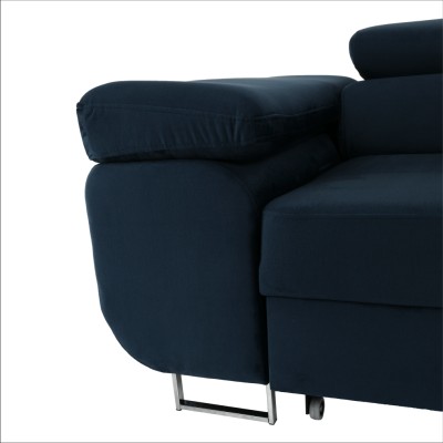 Colţar, albastru, model dreapta, AMARETA