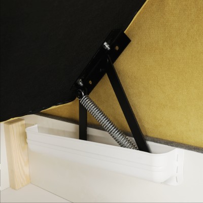 Colţar de lux, galben/ perne maro, MARIETA 2