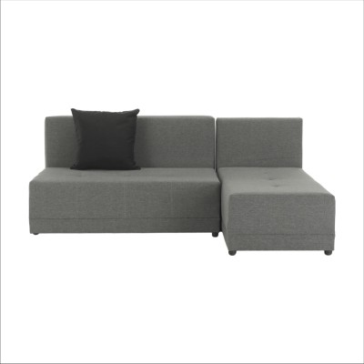 Colţar extensibil, gri/ negru, model dreapta, LEWIS