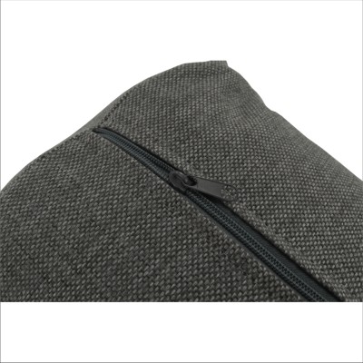 Colţar extensibil, gri/ negru, model dreapta, LEWIS