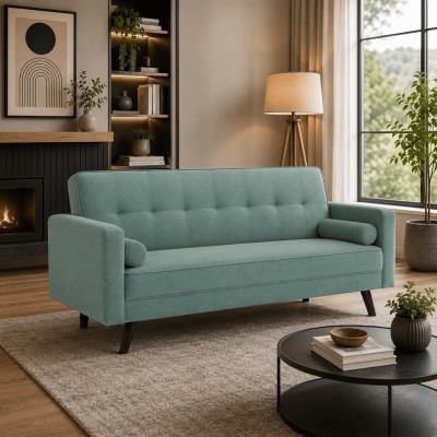 Colţar extensibil, material verde-mentol, OTISA