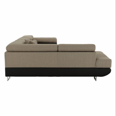 Colţar, maro/ bej, model stânga, AMARETO NEW