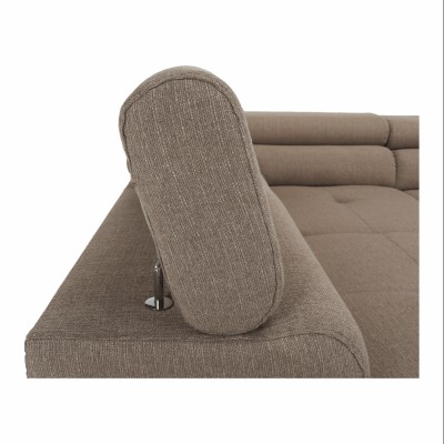 Colţar, maro/ bej, model stânga, AMARETO NEW