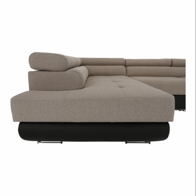 Colţar, maro/ bej, model stânga, AMARETO NEW