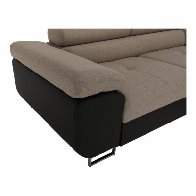 Colţar, maro/bej, model dreapta, AMARETO NEW