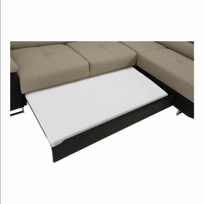 Colţar, maro/bej, model dreapta, AMARETO NEW