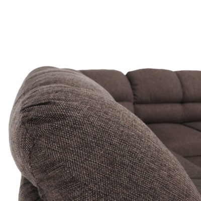 Colţar, S, extensibil/spaţiu pentru depozitare, maro, AMELIA