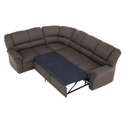 Colţar, S, extensibil/spaţiu pentru depozitare, maro, AMELIA