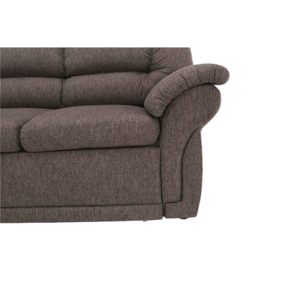 Colţar, S, extensibil/spaţiu pentru depozitare, maro, AMELIA