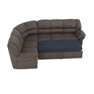 Colţar, S, extensibil/spaţiu pentru depozitare, maro, AMELIA