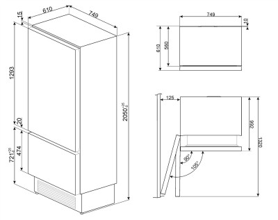Combina frigorifica SMEG - RI76LSI