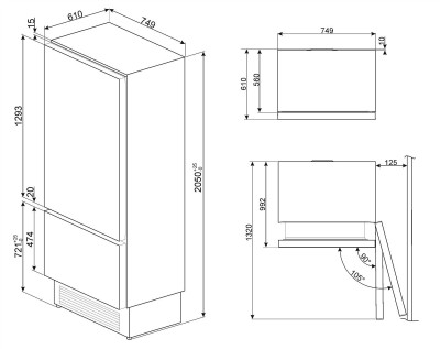 Combina frigorifica SMEG - RI76RSI