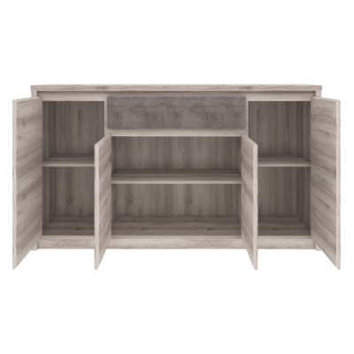 Comodă 4D1S, castan Nairobi / onix, JESI