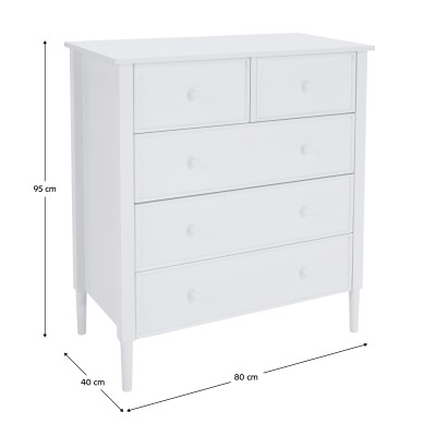 Comodă, albă, TEANA