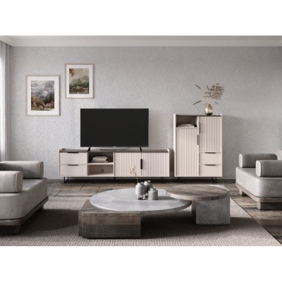 Comodă, caşmir/castan de nurcă arvadonna, FRESIO KOM2D2S