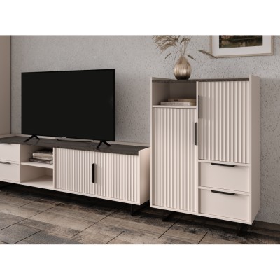 Comodă, caşmir/castan de nurcă arvadonna, FRESIO KOM2D2S