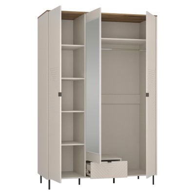 Comodă, caşmir/stejar castello, EYCO 3D1S