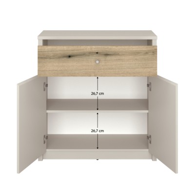 Comodă, caşmir/stejar evoke, KAROS 2D1S