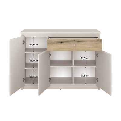 Comodă, caşmir/stejar evoke, KAROS 3D1S