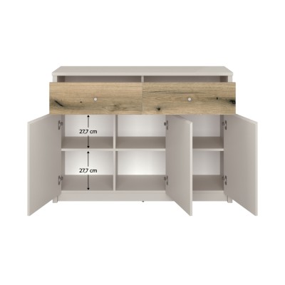 Comodă, caşmir/stejar evoke, KAROS 3D2S