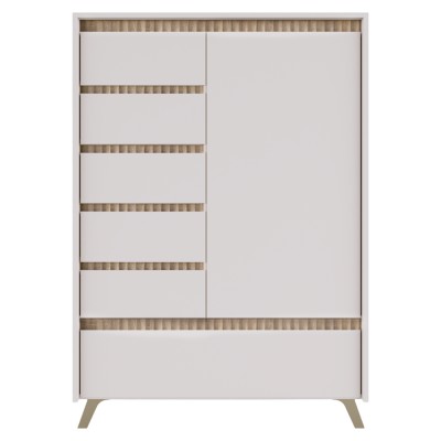 Comodă, caşmir/stejar sonoma, LONGY REG1D5S1K