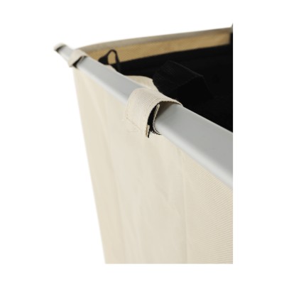 Coş de rufe din pânză, gri-bej, LAUNDRY 3