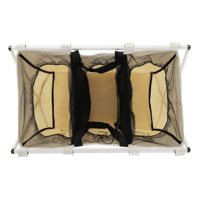 Coş de rufe din pânză, gri-bej, LAUNDRY 3