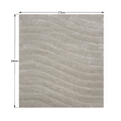 Covor 170x240 cm, alb/ gri, SELMA