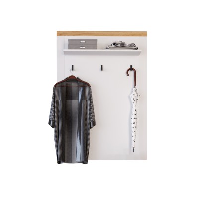 Cuier de perete 90, alb / stejar Wotan, VILGO