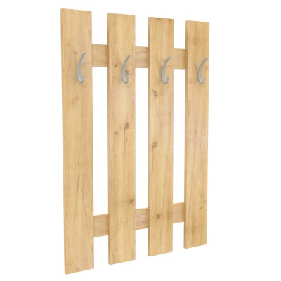 Cuier perete, stejar artizanal, KORADO NEW KV11