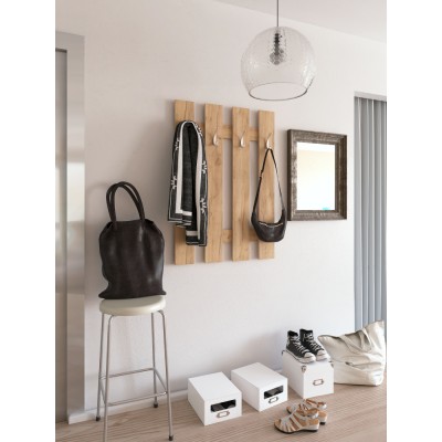 Cuier perete, stejar artizanal, KORADO NEW KV11