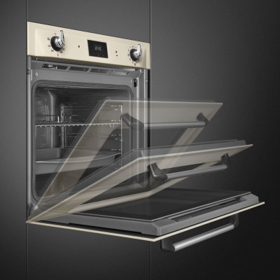 Cuptor incorporabil SMEG, crem - SOP6900TP