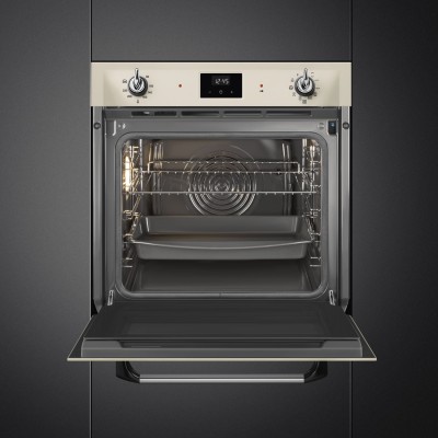 Cuptor incorporabil SMEG, crem - SOP6900TP
