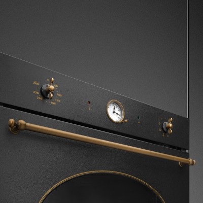 Cuptor incorporabil SMEG, negru - SFP805AO