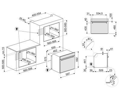 Cuptor incorporabil SMEG - SO6303APX