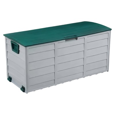 Cutie de depozitare pentru grădină, gri/verde, KORTEZ