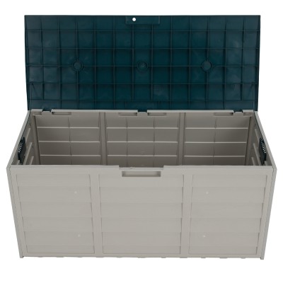 Cutie de depozitare pentru grădină, gri/verde, KORTEZ