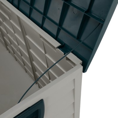 Cutie de depozitare pentru grădină, gri/verde, KORTEZ