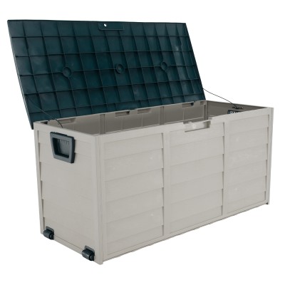 Cutie de depozitare pentru grădină, gri/verde, KORTEZ