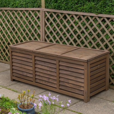 Cutie de depozitare pentru grădină, maro, LADAM