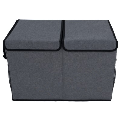 Cutie de depozitare pliabilă, gri/negru, DETER